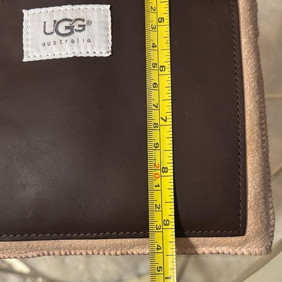 UGG Tan and Brown Shearling Crossbody Bag - Picture 7 of 10